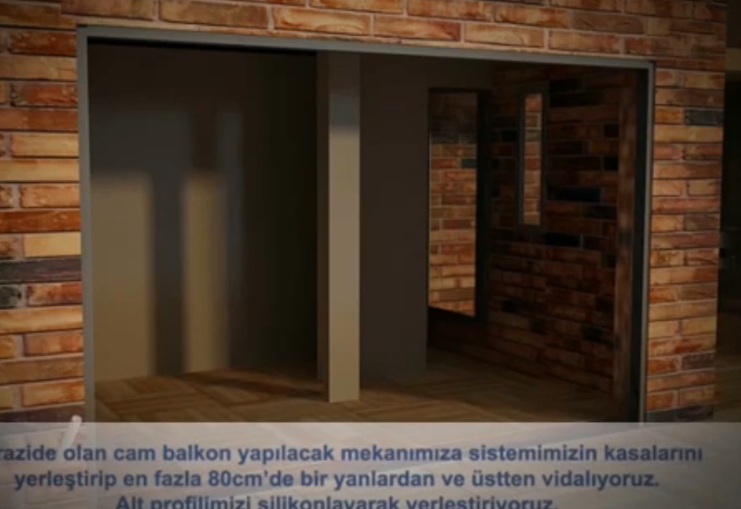 Sürgülü Eşiksiz Camlama  Sistemeleri Montaj